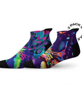 Sox Colour Spill Tab Combo Socks - Pack Of 2