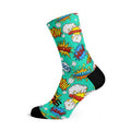 Sox Comic Cycling Crew Socks comic print design