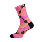 Sox Criss Cross Padel Crew Socks pink and orange design