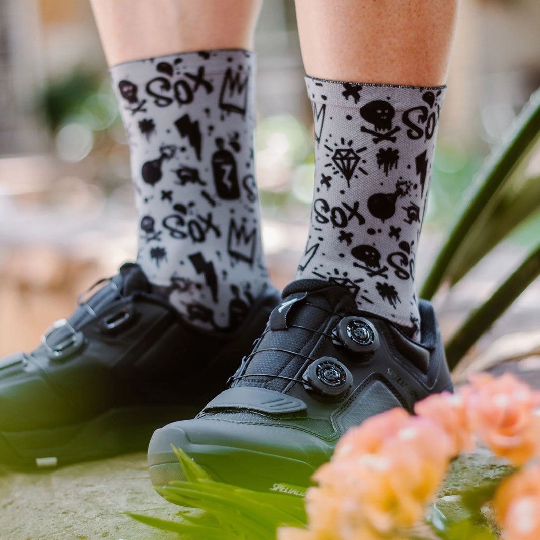 Grey casual crew socks by Sox Footwear