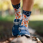 Giraffe print crew socks by Sox Footwear for everyday wear