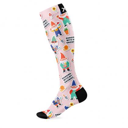 Sox Gnomes knee high socks with playful gnome design