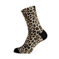 Sox Golden Leopard casual crew socks with bold leopard print