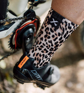 Sox Golden Leopard Casual Crew Socks