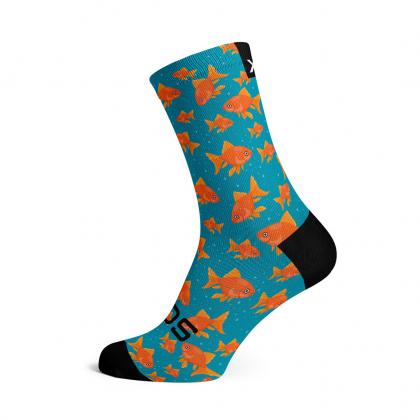 Sox Goldfish casual crew socks with playful goldfish print