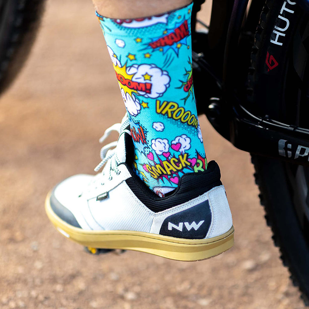 Goldfish print crew socks by Sox Footwear