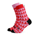 Lightweight sports crew socks with seamless toe