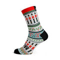Nutcracker Christmas crew socks with festive holiday design