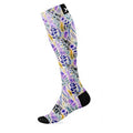Lavender equestrian knee high compression socks for riding