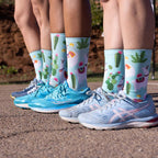 Fun llama patterned casual crew socks by Sox Footwear