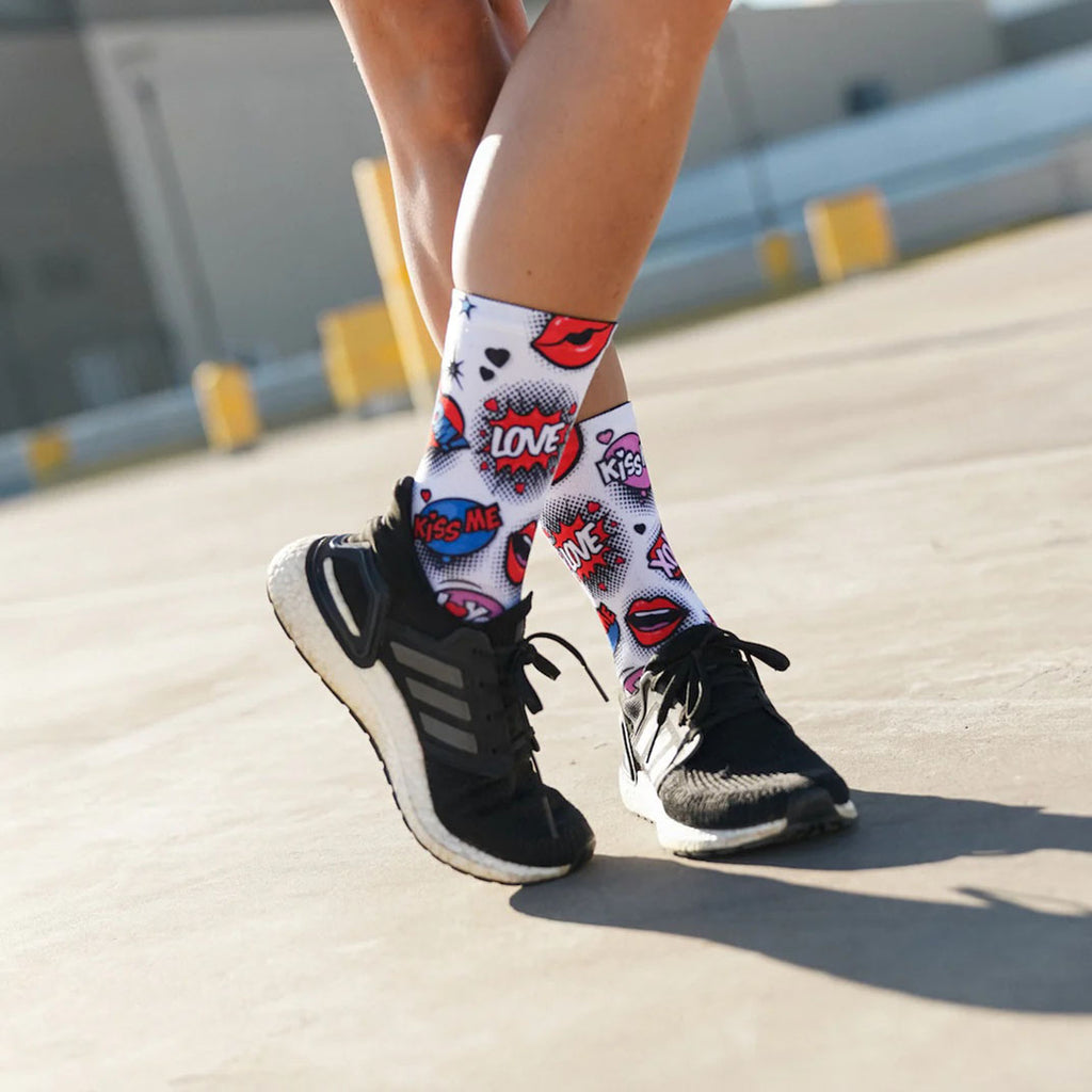 Fun Love Struck crew socks by Sox Footwear