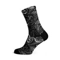 Sox Marble Black casual crew socks for cycling