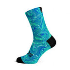 Sox Marble Blue casual crew socks for cycling