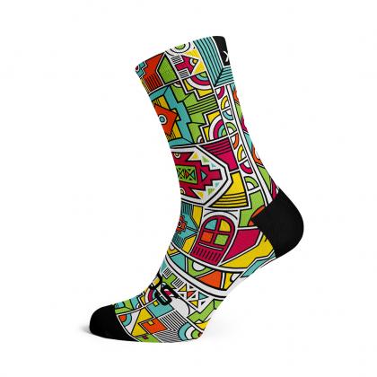 Sox Ndebele 2.0 Heritage crew socks for cycling