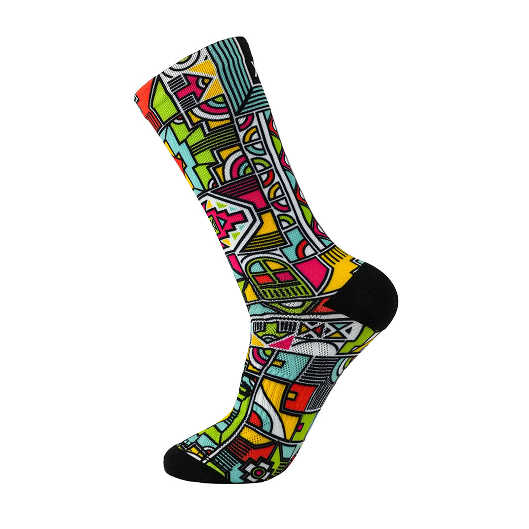 Ndebele pattern Sox heritage crew socks