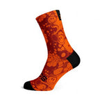 Sox Neon Slide Orange casual crew socks for cycling