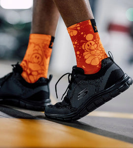 Sox Neon Slide Orange Casual Crew Socks