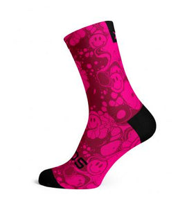 Sox Neon Slide Pink Casual Crew Socks
