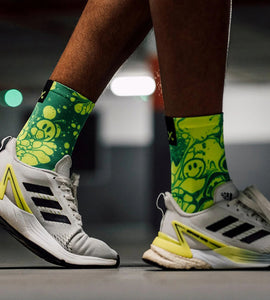 Sox Neon Slide Yellow Casual Crew Socks