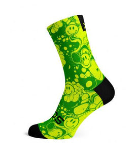 Sox Neon Slide Yellow Casual Crew Socks