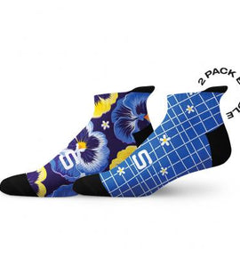 Sox Pansy Tab Combo Socks - Pack Of 2