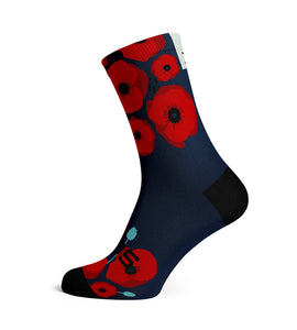 Sox Poppy Running Crew Socks