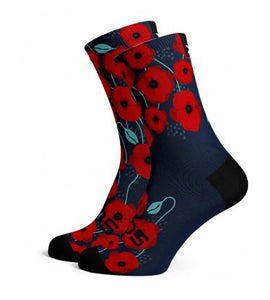 Sox Poppy Running Crew Socks