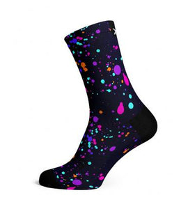 Sox Purple Splash Casual Crew Socks