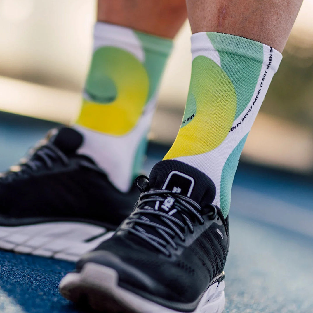 Breathable mesh padel crew socks by Sox Footwear