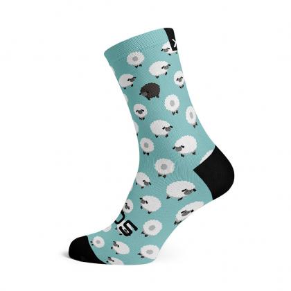 Sox Sheep casual crew socks with black sheep design