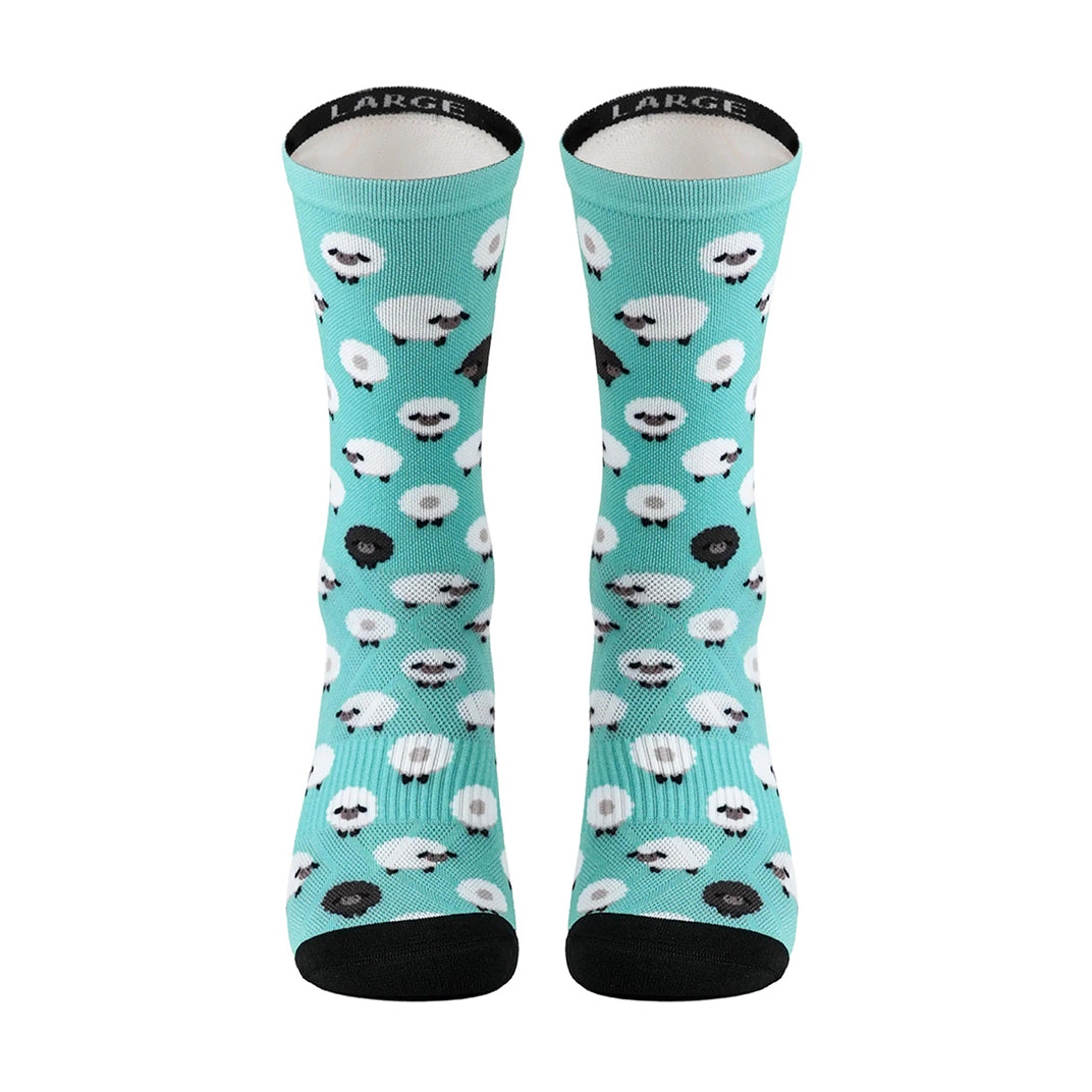 Fun sheep pattern crew socks by Sox Footwear