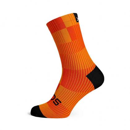 Sox Slight orange minimalist crew socks for everyday and sports wear