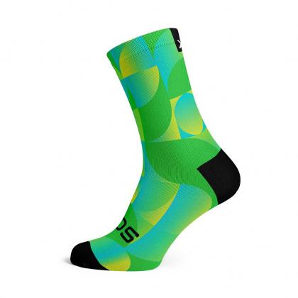 Sox solid green casual crew socks for cycling and everyday wear