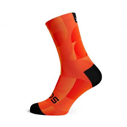 Sox solid orange casual crew socks for cycling and everyday wear