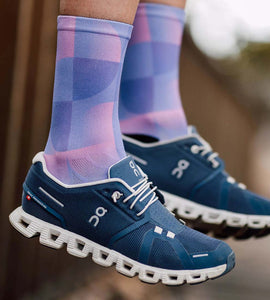Sox Solid Purple Casual Crew Socks