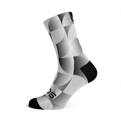 Sox solid silver casual crew socks for cycling and daily wear