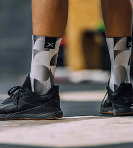 Sox Solid Silver Casual Crew Socks