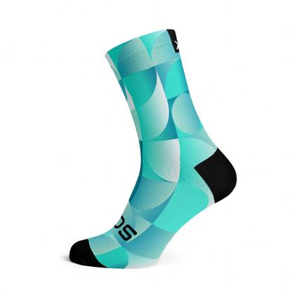 Sox solid turquoise casual crew socks for cycling and daily wear