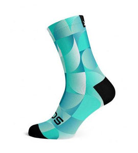 Sox Solid Turquoise Casual Crew Socks