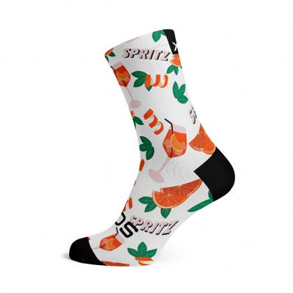 Sox Spritz casual crew socks with colourful patterned design