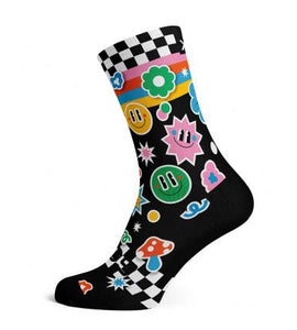 Sox Sticker Casual Crew Socks
