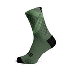 Sox X-Olive Minimalist Crew Socks olive X pattern design