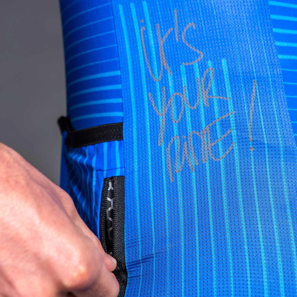 Bioracer Men's Spitfire Jersey - Warp (Blue) |Buy Online Now