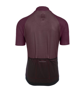 Bioracer Men's Sprinter Cycling Jersey Coldblack (Light Bordeaux)