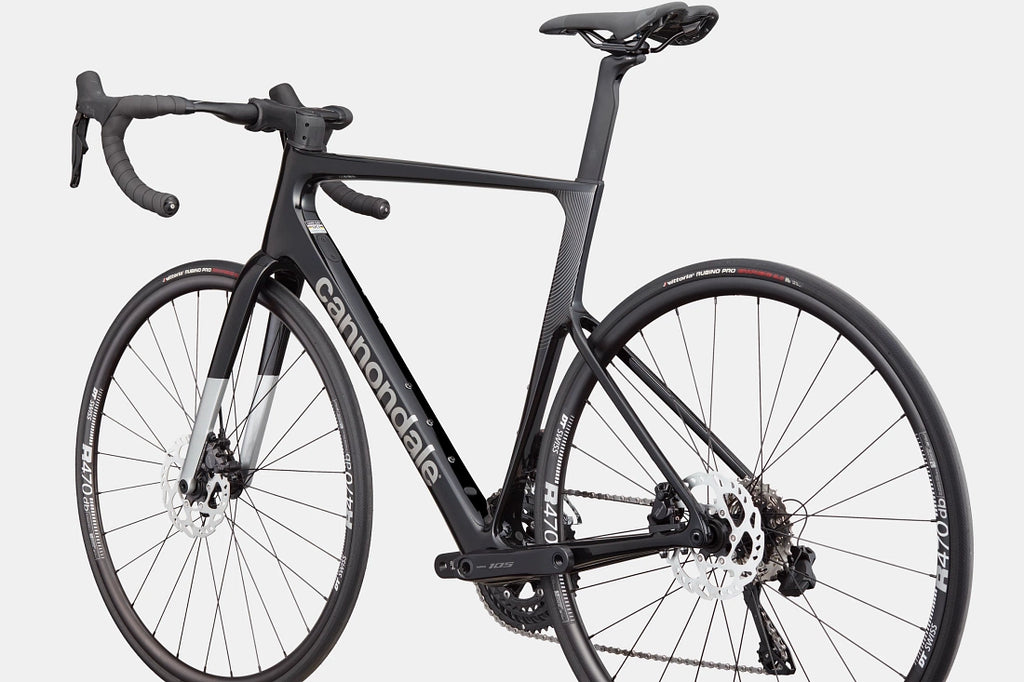Cannondale SuperSix EVO 3 Black carbon aero road bike side profile