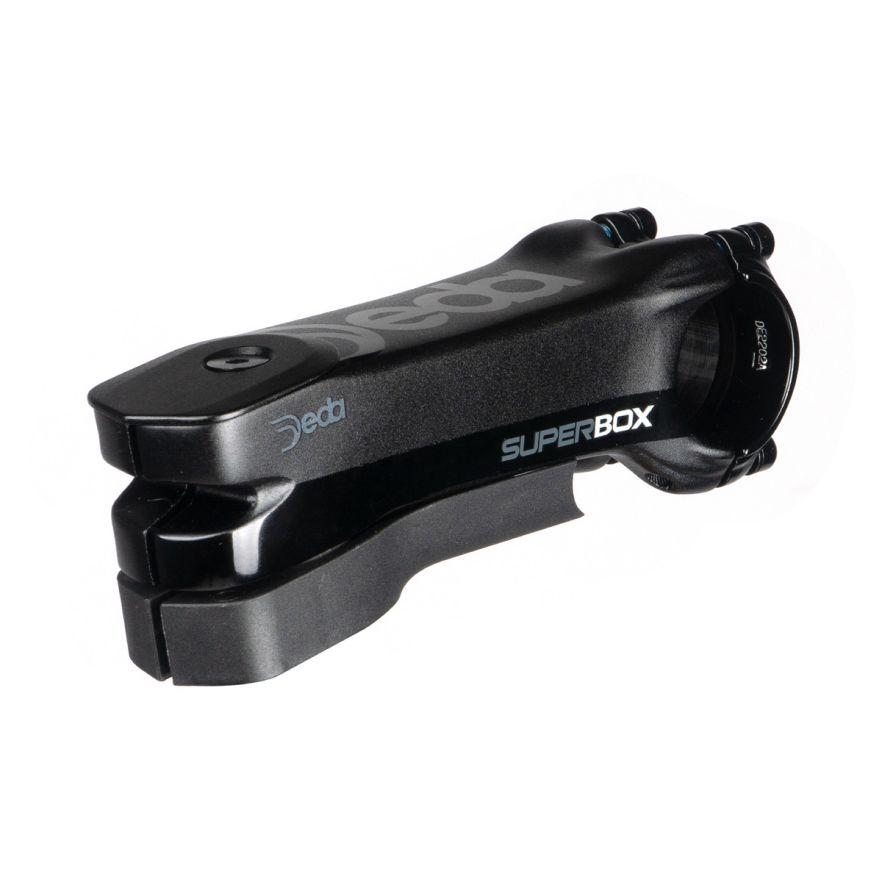 Deda Superbox DCR Stem showing the DCR system for internal cable routing.




