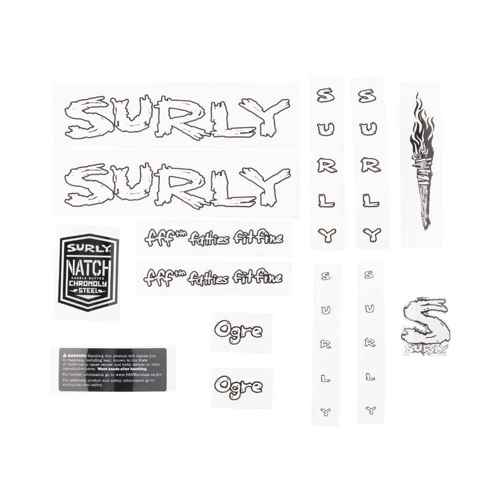 Shop Surly Ogre Decal Sets White Online in India | United By Cycling
