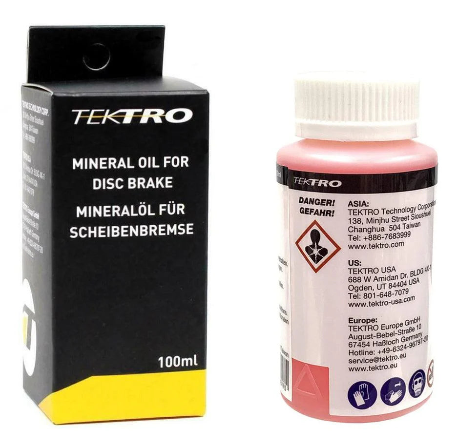 Tektro Mineral Oil Brake Fluid, 100ml bottle.