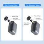 Road bike tire inflation with Topump AS200 Mini E-Pump 120 PSI