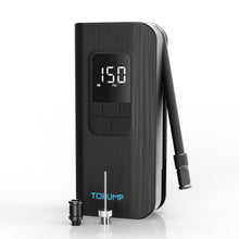 LED display on Topump TP100 electric bike pump showing pressure